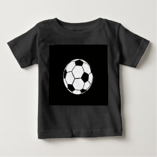 Classic Vintage Soccer Ball Distressed Sports Illu Baby T-Shirt