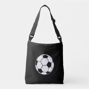 Classic Vintage Soccer Ball Distressed Sports Illu Crossbody Bag