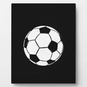 Classic Vintage Soccer Ball Distressed Sports Illu Plaque