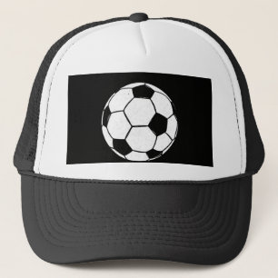 Classic Vintage Soccer Ball Distressed Sports Illu Trucker Hat