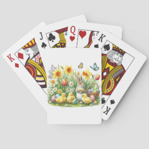 Classic/Vintage spring rabbit/chicken Playing Cards