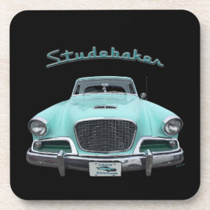 Classic Vintage Studebaker Silver Hawk 1959 Car Coaster