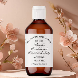 Classic Vintage Style Cosmetics Bottle Label