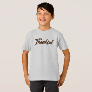 Classic Vintage Thanksgiving Minimalist Thankful T-Shirt