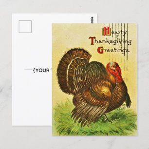 CLASSIC VINTAGE THANKSGIVING  POSTCARD