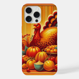 classic/vintage Thanksgiving Turkey iPhone 15 Pro Max Case