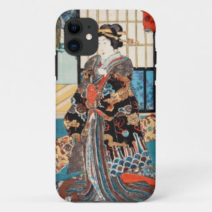 Classic vintage ukiyo-e japanese geisha Utagawa Case-Mate iPhone Case