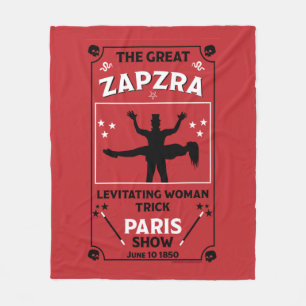 Classic vintage victorian Magic Show Fleece Blanket