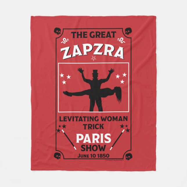 Classic vintage victorian Magic Show Fleece Blanket (Front)
