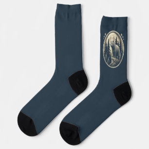 Classic/vintage wilderness bear socks