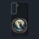 Classic, vintage wolf & moon  samsung galaxy case<br><div class="desc">.</div>