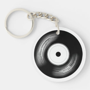 Classic Vinyl Disc Key Ring