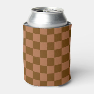 Classic visual magenta checkerboard can cooler