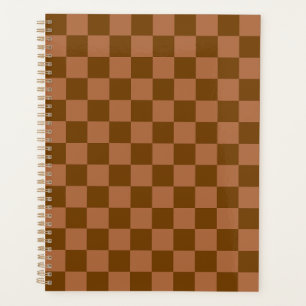 Classic visual magenta checkerboard planner