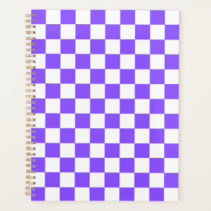 Classic visual purple checkerboard planner