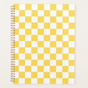 Classic visual yellow chequerboard planner