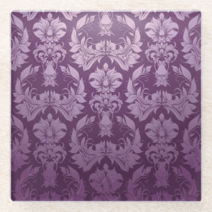 Classic Wallpaper: Seamless Vintage Design Glass Coaster