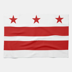 Classic Washington D.C. Flag Tea Towel