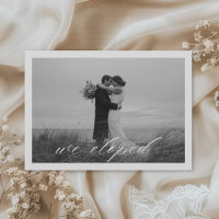 Classic We Eloped QR Code Elopement