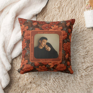 Classic Wedding 15Th Anniversary Throw Pillow