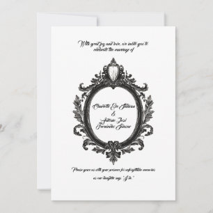 Classic Wedding Elegance, Regal Crest,  Invitation