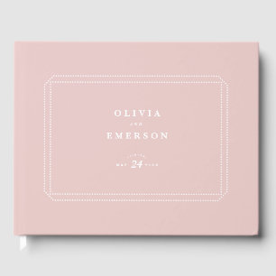 Classic Wedding Guestbook pink