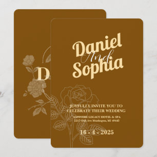 Classic wedding invitation