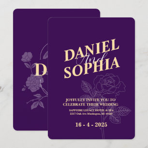 Classic wedding invitation