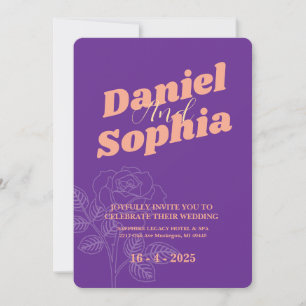 Classic wedding invitation