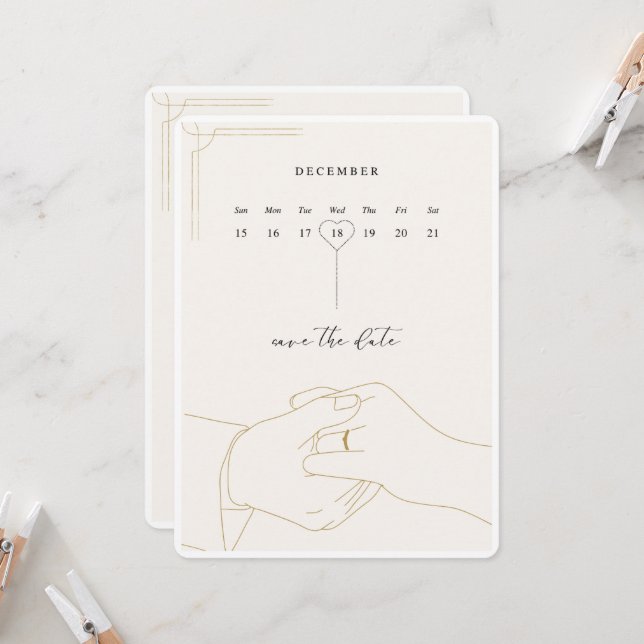 classic wedding invitation (Front/Back In Situ)