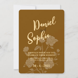 Classic wedding invitation 