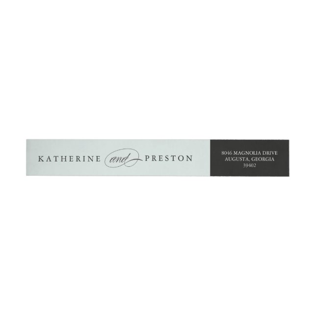 Classic Wedding Monogram Return Address Label (Individual)