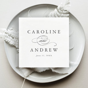 Classic wedding napkin