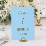 Classic Wedding Table Number Cards<br><div class="desc">Add a touch of elegance to your wedding reception with these beautifully designed wedding table number cards. Perfect for guiding your guests while enhancing your décor,  these minimalist table numbers blend seamlessly with any wedding theme—modern,  rustic,  boho,  or classic.</div>
