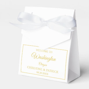 Classic Wedding Welcome Personalised Wedding Gifts Favour Box