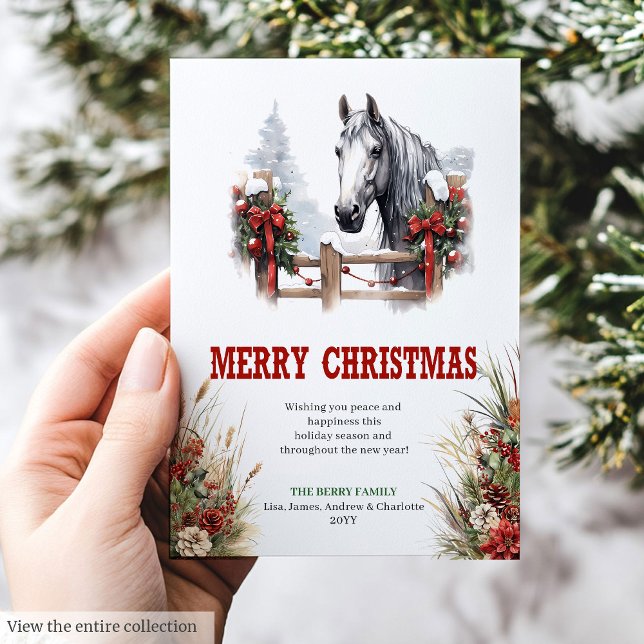 Classic Western Christmas greeting card design (Classic Western Christmas greeting card design

)