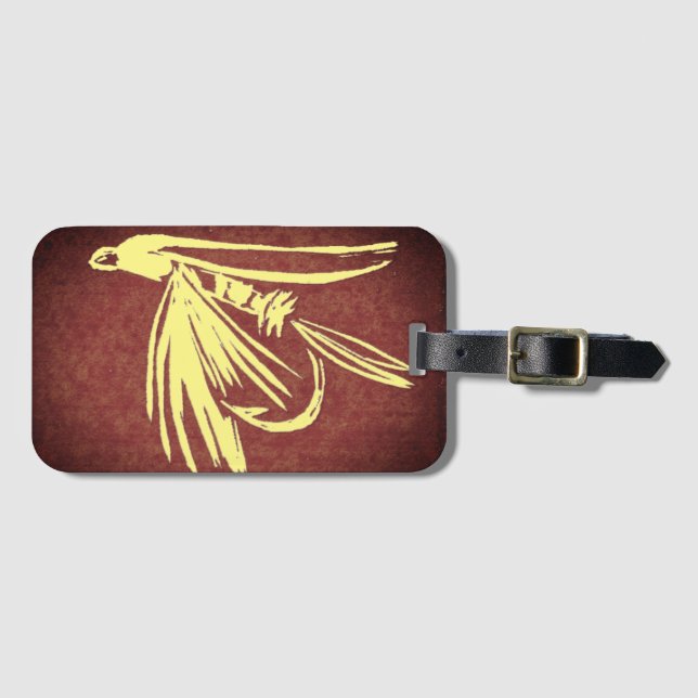 Classic Wet Fly Luggage Tag (Front Horizontal)