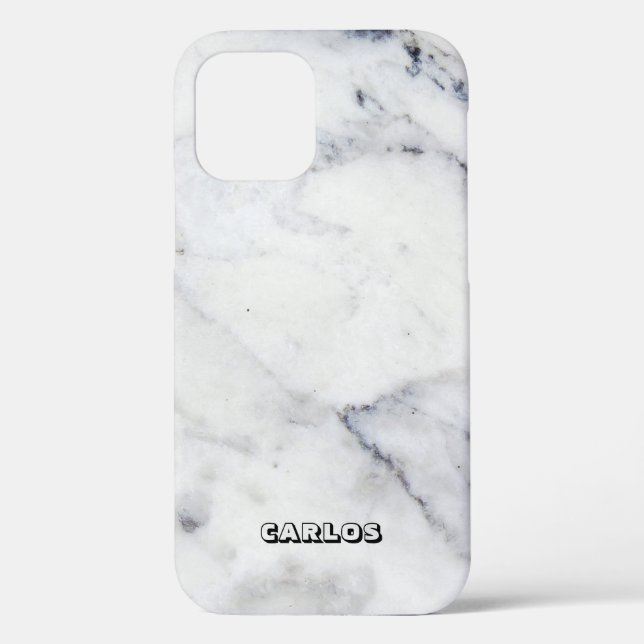 Classic white and grey faux marble background Case-Mate iPhone case (Back)