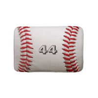 Classic White Baseball with Custom Jersey Number