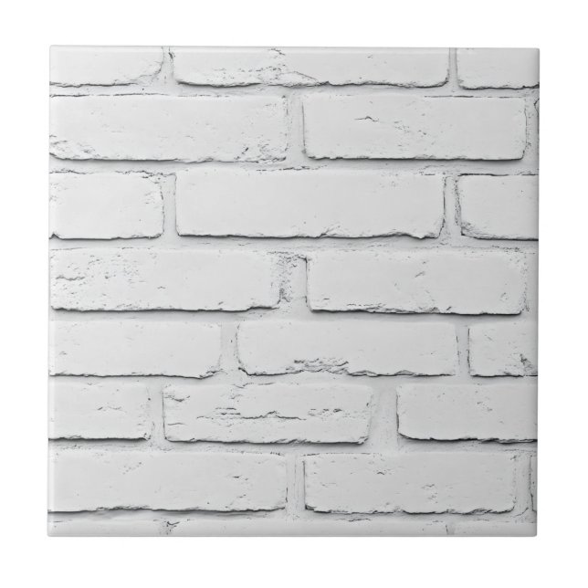 Classic White Brick Pattern Tile (Front)