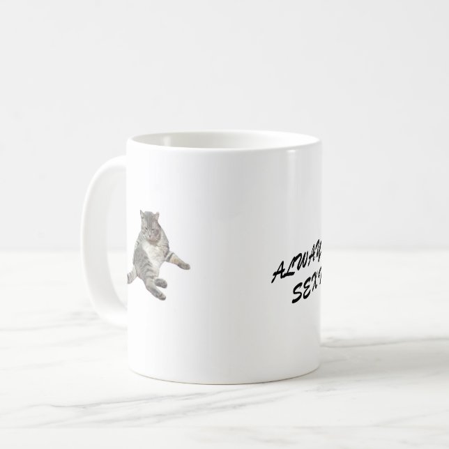 Classic white coffee rate mug (Front Left)