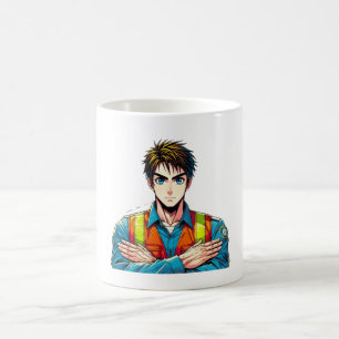 Classic white cup with manga safety compartment