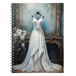 Classic White Dress Wedding Notebook