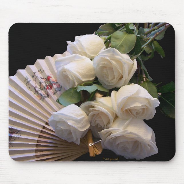 Classic White - Fan Mousepad (Front)