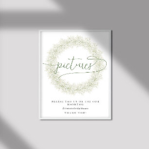 Classic White Flowers Bridal Shower Pictures  Poster