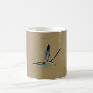 Classic White Mug Blue Hummingbird King