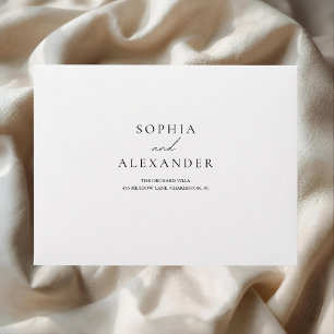 Classic White Personalised Wedding Envelope