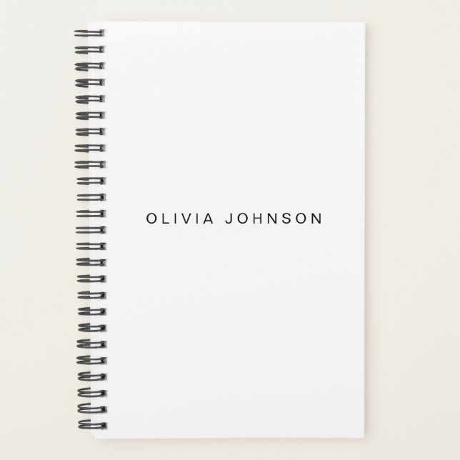 Classic White | Spiral Weekly/Monthly 2024 Planner (Front)