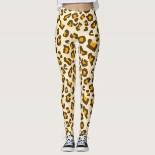 Classic Wild Leopard Print Pattern Leggings