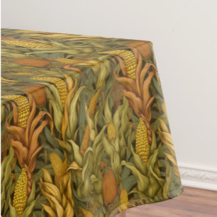 Classic William Morris Autumn Corn Tablecloth